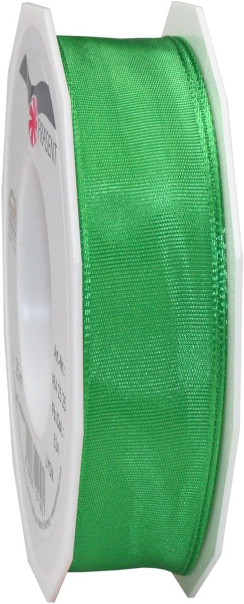 Morex Ribbon French Wired Lyon Ribbon, 1-Inch by 27-Yard Spool, Green (46425/25-607)...