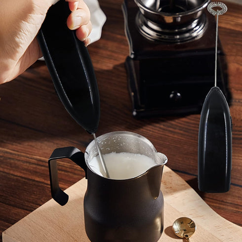 Milk Frother Handheld for Coffee,Foam Maker,Electric Whisk Drink Mixer for Lattes, Cappuccino, Frappe,Matcha, Hot Chocolate Egg, Mixer Multi-Purpo...