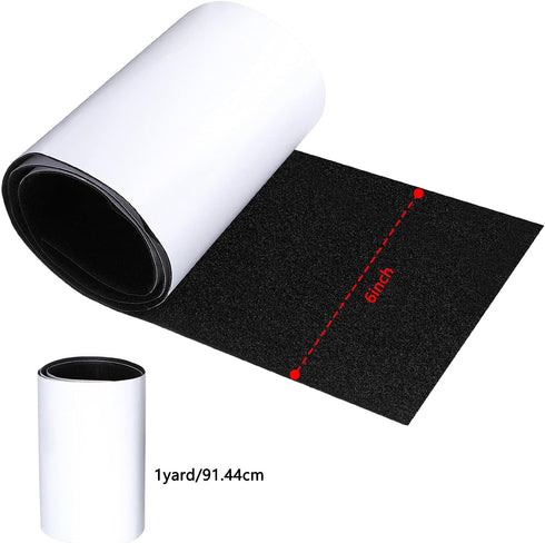 Hook and Loop Tape Double Sided Hook and Loop Tape with Adhesive Back Fastener Strip Reusable Double Side Hook Roll Sticky Glue Nylon Patch, Black...