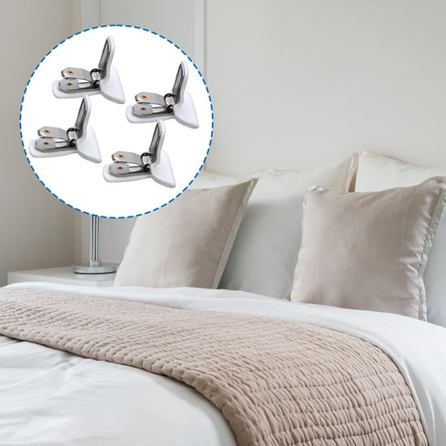 12pcs Duvet Clips for Comforter Inside, Strong Hold Blanket Quilt Fasteners Foam Metal Padded Duvet Cover Clips Prevent Shifting Bedding Accessori...