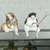 Resin Fish Tank Decorations Landscape Scenes Cute Fishing Cat Statue Figurines Ornament Aquarium Decor Miniature Animal Toys Aquarium Décor Themat...
