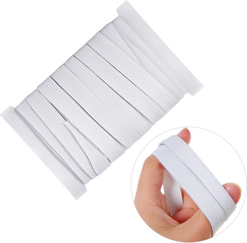 Shappy Elastic for Sewing Knit Elastic Band(1/2 Inch X 11 Yards,White)...