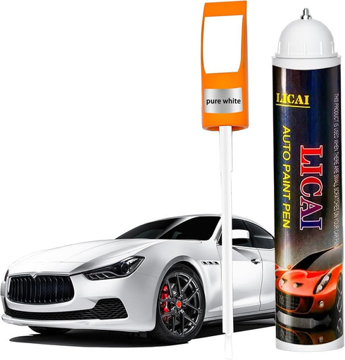 Pure White Touch Up Paint For Cars, Automotive White Car Paint Pen Scratch Repair Two-In-One Touch Up Paint, Premium Car Scratch Remover for Deep ...