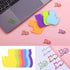Cat Sticky Notes with Paper Clips, Cute Cat Self-Stick Notes Kawaii Cat Index Tabs Self-Stick Memo Pads Office Supplies 7 Pack 210 Sheets...