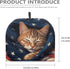 Tutolip US Flag Sleeping Cat Tea Pot Cover Warm Keeper with Top Hanging Loop Insulated Tea Kettle Cover Dust Proof Tea Cosies for Kitchen Home Dec...