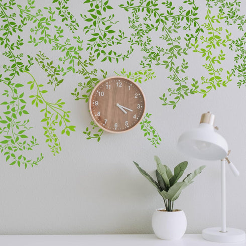 16 Inch Large Leaf Vine Ivy Branches Stencils for Painting on Walls, Reusable Wall Paintng Stencils for Furniture Canvas Wood Home Decor DIY Art C...