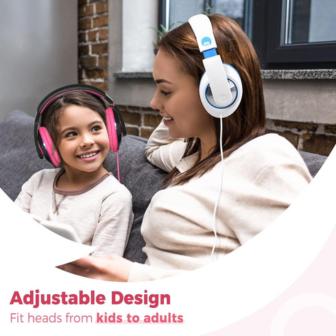 rockpapa Comfort Kids Headphones for School, Lightweight Childrens Boys Girls Teens Over-Ear Headphones Wired 3.5mm for CD DVD Player Tablet Phone...
