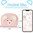 YINHEXI Cute Card Holder Wallet for Women, Bear RIFD Small Leather Zipper Credit Card Holder Wallet for Women with Keychain Wristlet, Business Car...