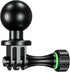 BRCOVAN Aluminum Alloy Tripod Mount Adapter with Camera 1/4"-20 Thread & 1'' TPU Ball Joint, Compatible with RAM Mounts B Size 1'' Ball Double Soc...