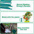 Plant Stakes 50 PCS Garden Green Bamboo Sticks Plant Support Stakes for Indoor and Outdoor Plants, Wooden Sign Posting Flower Pot Garden Stakes(15...
