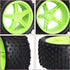 1/10 PreGlued 12mm Hex 2.2'' RC Buggy Wheels and Tires for Traxxas Redcat Shockwave Wltoys 144001 Losi HSP 94107 94170 RC Off-Road Cars...