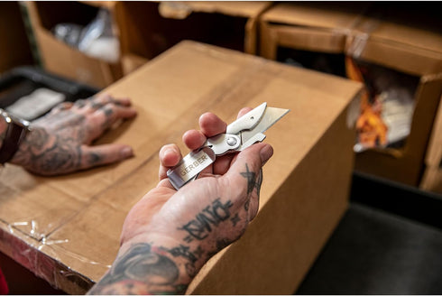 Gerber Gear EAB Lite Utility Pocket Knife Box Cutter Blade with Money Clip - 1.5" Blade Length Folding Knife - EDC Gear and Equipment - Stainless ...