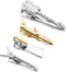 4Pcs Tie Clips For Men Unique set,Tie Bar Silver And Gold,Tie Clip 1.5inch-2.2inch,Fater's Day Gift...