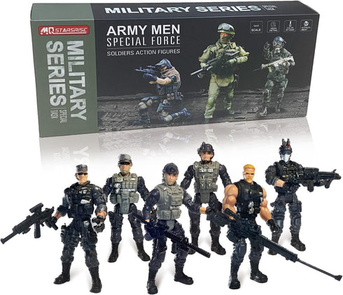 Army Men Toy Soldiers, Soldiers Toys Army Men Set for Boys 4-7,Army Men Action Figures Military Playset Toy with Weapon for Toddler Age 3+...