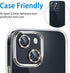 Compatible with iPhone 13 Mini & iPhone 13 Camera Lens Protector, Bling Glitter 9H Tempered Glass Camera Cover Anti Scratch Shockproof Screen Prot...
