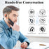 Bluetooth 5.2 Headset, Single Ear Earpiece Earphone with Mic, Hook, Noise Cancelling Headset for Business, Trucker, Driver, Wireless Bone Conducti...