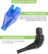 2 Pcs Funnels for Automotive Use,Flexible Draining Tool Snap Funnel,Draining Oil Snap Plastic Funnel,Hand-Free Funnel with Hose,Car Accessories Sp...