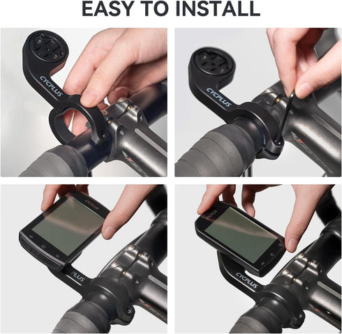 CYCPLUS Cycling Out Front Bike Mount Designed for All Cycling Computer, Garmin Edge 520 530 820 830 1000 GPS and Other Normal Models Z1...