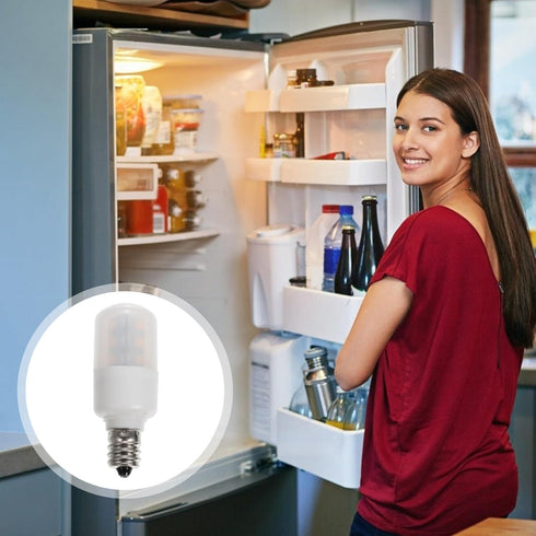 Veemoon 2pcs E12 Refrigerator Light Bulb Dryer Led Light Bulb Water Dispenser Light Bulb Small Appliance Bulbs Cherry Pitter Freezer Light Bulb Re...
