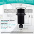 Sink Top Garbage Disposal Air Switch Button with Air Hose, Brushed Nickel Long Button...