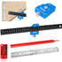 SuSuMu 12 inch Slide Rule with 6inch Metal Ruler Precision Pocket Ruler Woodworking with Slide Stop Inch/cm/mm Angle Edge T Square Benchmark Ruler...
