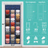 Hat Rack for Baseball Caps 27 Pockets - Hat Organizer Hanging Over The Door Baseball Hat Storage for Closet Wall - Visible Hat Holder With 3 Hooks...