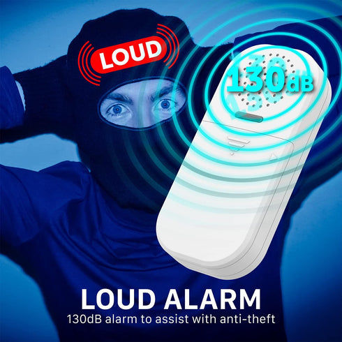 Fosmon Wireless Door Alarms for Home Security with Remote, 130dB Door and Window Alarms Sensors, (Battery-Powered), Kids Safety, Dementia Patients...
