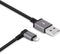 Moshi USB to Lightning Cable 90 Degree 1M, MFI-Certified, HandyStrap Included, Black...