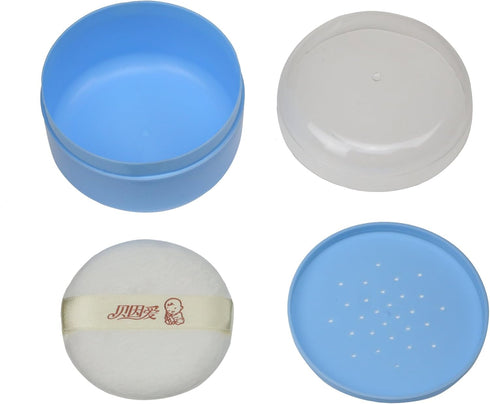 HSOMiD Body Powder Case/Powder Puff Kit...
