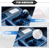 Car Manual 4 Speed Ball Gear Shift Knob Kit, Round Short Throw Shifter Universal for Manual Transmission Vehicles Durable Acrylic White with Adapt...