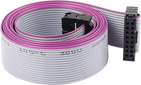 uxcell 2.54mm Pitch IDC 16-Pin Dual Female Connector Flat Ribbon Cable Wire...