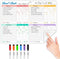 JJPRO Non-Magnetic Dry Erase Chore Chart Whiteboard for Fridge-Chore Chart for Multiple Kids- Clings to All Smooth Surfaces(e.g. Stainless Steel F...