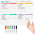 JJPRO Non-Magnetic Dry Erase Chore Chart Whiteboard for Fridge-Chore Chart for Multiple Kids- Clings to All Smooth Surfaces(e.g. Stainless Steel F...