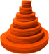 Playfully Ever After Orange Stiff Felt Circle (3/4 to 4 inch Mixed Size Pack - 54pc)...