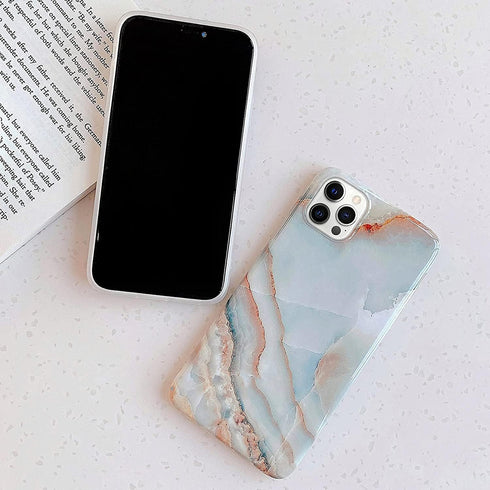 J.west Case Compatiable with iPhone 13 Pro Max 6.7 inch,Unique Grey Marble Print Pattern Agate Slice Stone Design Soft TPU Slim Fit Protective Pho...
