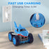 MaxTronic Mini Remote Control Car, 4WD 2.4Ghz Remote Control 360° Rotating Built-in Rechargable Battery Fast Mini Stunt RC Car, Shark Car Truck To...