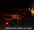 0.4" X148' Car Reflective Body Rim Funny DIY Stickers Warning Safety Auto Motorcycle Bike Decal Body Cover Decoration Strip(Red)...
