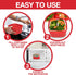 Microwave Cookware Steamer- 3 Piece Microwave Cooker w Food Container, Removable Strainer and Locking Steam Vent Lid- BPA Free, Fridge and Freezer...