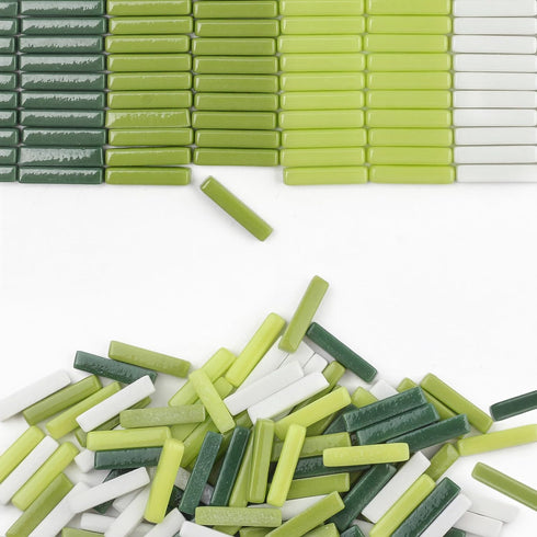 Mosaic Tiles for Crafts Bulk,200g Mixed Colors Mosaic Glass Pieces,Strips Shapes Glass Tiles for DIY Crafts Art,Mosaic Supplies and Mosaic Project...