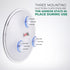 Jumbl 6” 7X Magnifying Mirror, Compact Suction Cup Makeup Mirror with 7X Magnification for Bathroom, Shower, Beauty & Skin Care, Brow Threading & ...