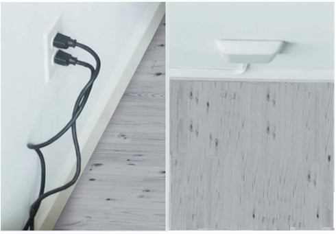 Sleek Socket Original & Patented Ultra-Thin Outlet Concealer with Cord Concealer Kit, Flat Extension Cord with Multi Outlets Power Strip, Ideal fo...
