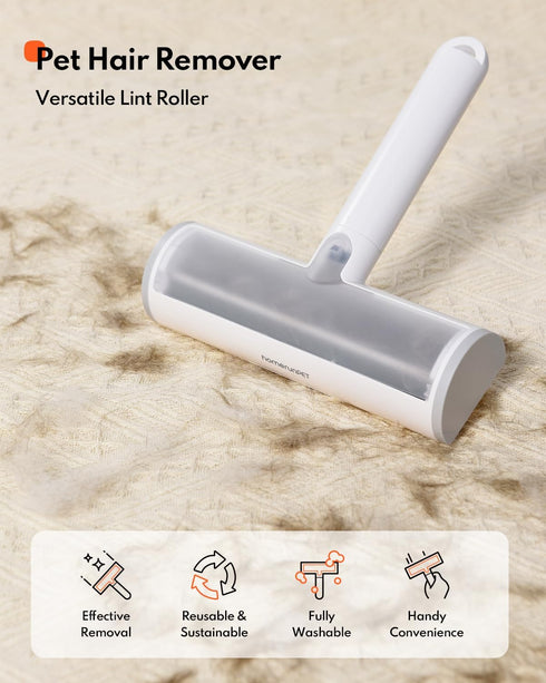 HomeRunPet Pet Portable Hair and Fur Remover, Reusable Lint Roller, Remove Cat and Dog Hair from Clothes, Couches, Furniture and Bedding. Multi Su...