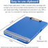 Clipboard a4 Clip File A4 Binder Storage Nursing Clipboard,Heavy Duty Plastic Storage Clipboard with Low Profile Clip,Nursing Clipboard Folder Sid...