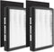 2-Pack IAF-H-100A True Idylis A Replacement Filter, Compatible with FAP-C01-A, Idylis Air Purifiers AC-2119, IAP-10-100, IAP-10-150, IAPC-40-140, ...