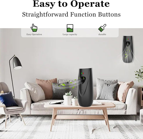 Automatic Air Freshener Spray Dispenser whit batteries, Wall Mounted Automatic Aerosol Spray Dispenser Adjustable Aromatherapy Machines for Home, ...