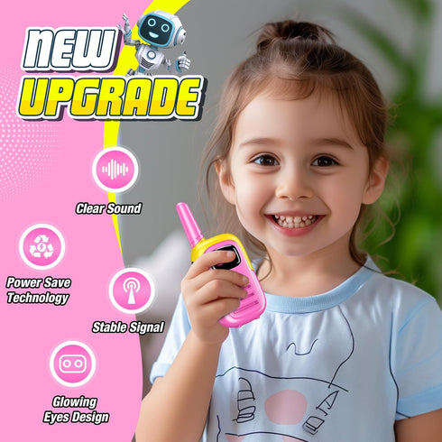 Girls Walkie Talkies Toys for Kids: DASTION-99 Mini Robots Walkies Talkies Birthday Gifts for 3 4 5 6 7 Year Old Girl Toys for 3-7 Year Old Girl O...