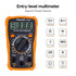 Digital Multimeter Voltage Tester, Assark 2000 Counts Multimeter Measure AC DC Voltage DC Current, Meter Tester Test Volt Ohm Amp Diode Continuity...
