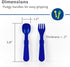 Re-Play Toddler Forks and Spoons Set - 6x6 Utensils Set for Kids - Dishwasher and Microwave Safe - Made in USA - Set of 12-5.8" x 1.2" x 0.2" - Tr...
