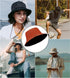 Oversize XXL Bucket Hat, Extra Large Unisex Reversible Cotton Bucket Hats, Double Side Wear Fishing Hat Summer Sun Hat...
