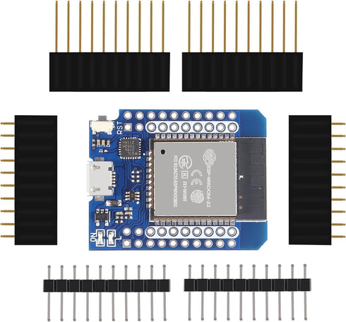 D1 Mini NodeMCU ESP32 ESP-WROOM-32 WLAN WiFi Bluetooth IoT Development Board 5V Compatible for Arduino (3pcs)...
